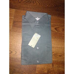 NWT Vintage 70s Champion Button Up shirt Size 14 Small Green Dead Stock